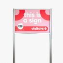 Straßenschild Aluminiumrahmen aus Rundprofilen für Leitsysteme