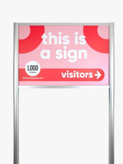 Straßenschild Aluminiumrahmen aus Rundprofilen für Leitsysteme