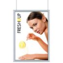 Slim Light Lux Leuchtkasten, doppelseitiger LED-Kasten A4, Silber