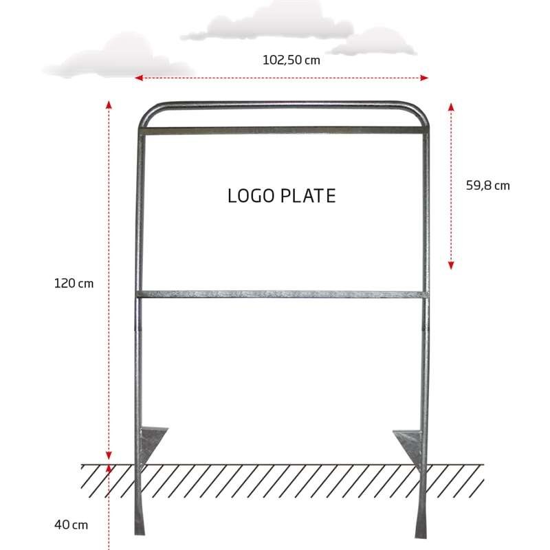Maklerschild Logo-Platte für Estate Sign XL, 102,5 x 59,8 cm – Bild 4