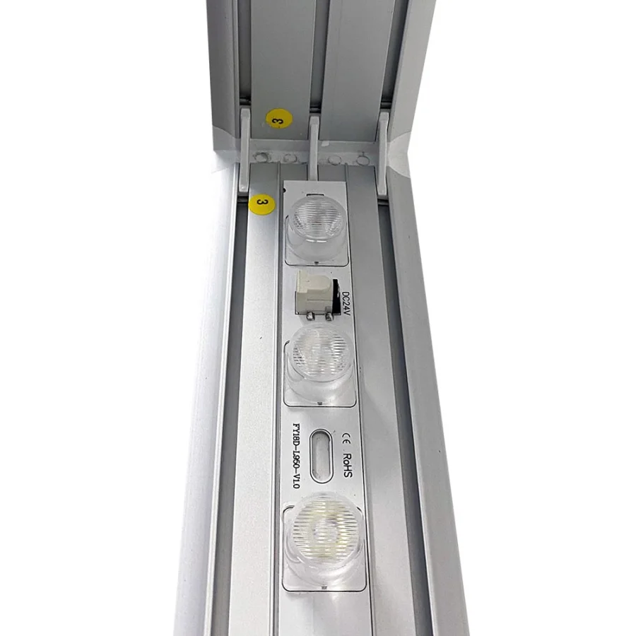 LED Lichtwand, LED-Tex, doppeltseitig, LED-beleuchteter Textilrahmen, 85 x 200 cm – Bild 3