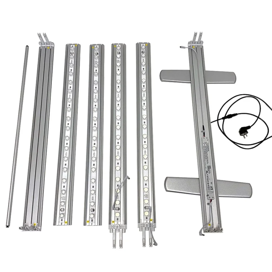 LED Lichtwand, LED-Tex, doppeltseitig, LED-beleuchteter Textilrahmen, 85 x 200 cm – Bild 2