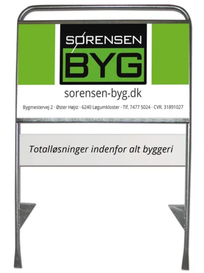 Maklerschild / Gartenschild, Estate Sign Standard, Ohne Druck und ohne Platte