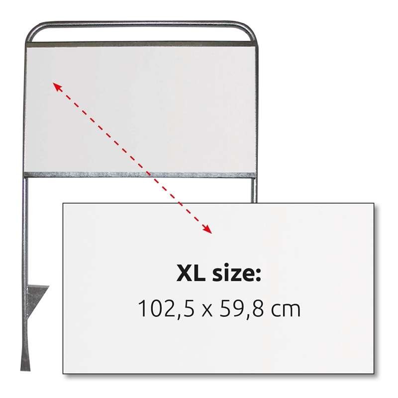 Maklerschild Logo-Platte für Estate Sign XL, 102,5 x 59,8 cm